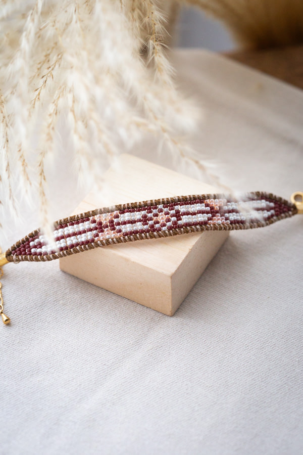 Bracelet tissage amérindiens en perles miyuki Hakan