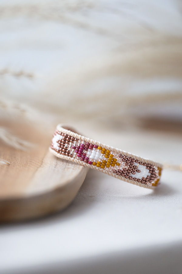 Bracelet tissage amerindien en perles miyuki Siwili