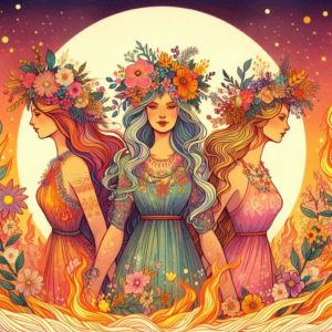 Celebration de Litha fête païenne pour le solstice d'été