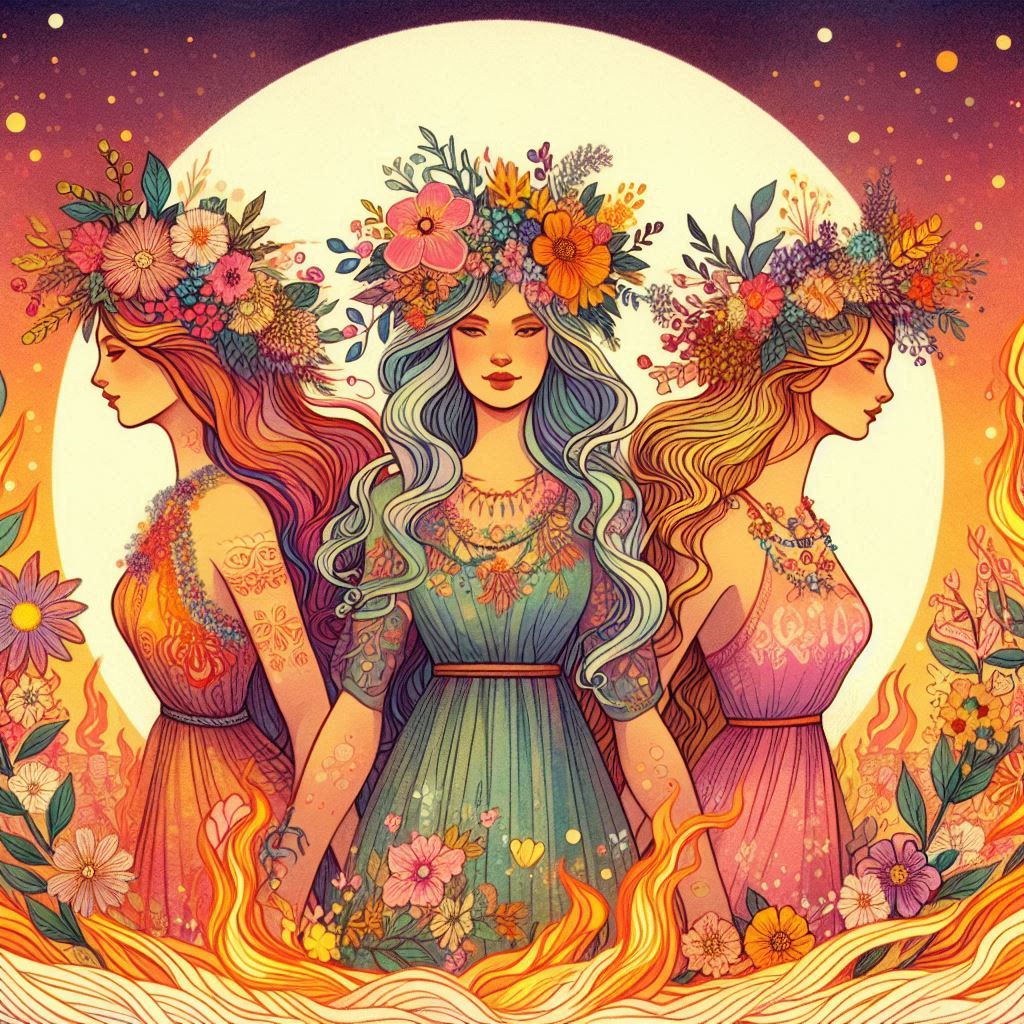 Celebration de Litha fête païenne pour le solstice d'été
