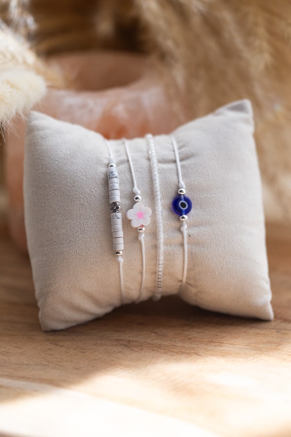 Ensemble de bracelets porte bonheur à partager, bracelets d'amitié